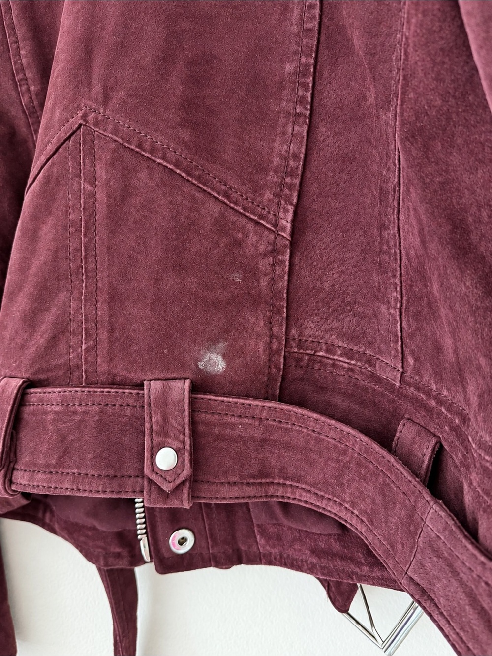 Blank NYC Plum Suede Moto Jacket - Picture 5 of 5